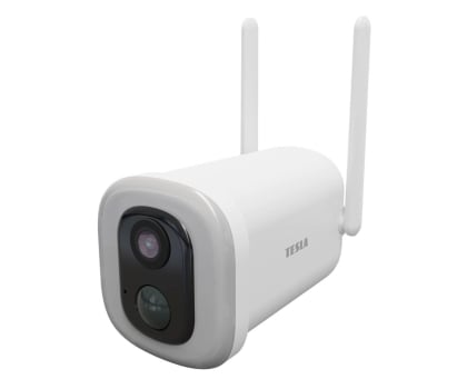 Inteligentna kamera Tesla Inteligentna kamera z reflektorem zewnętrzna 2K WiFi bateria